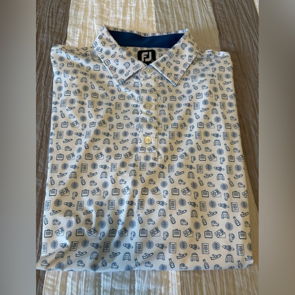 FootJoy 2023 Lisle Travel Print Polo - Picture 7 of 9
